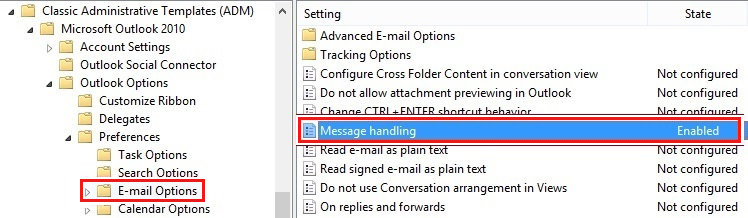 Sent Items not Showing in Outlook